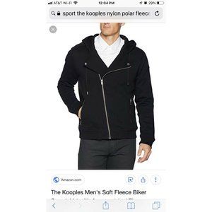 NEW The Kooples Nylon & Polar Fleece Jacket